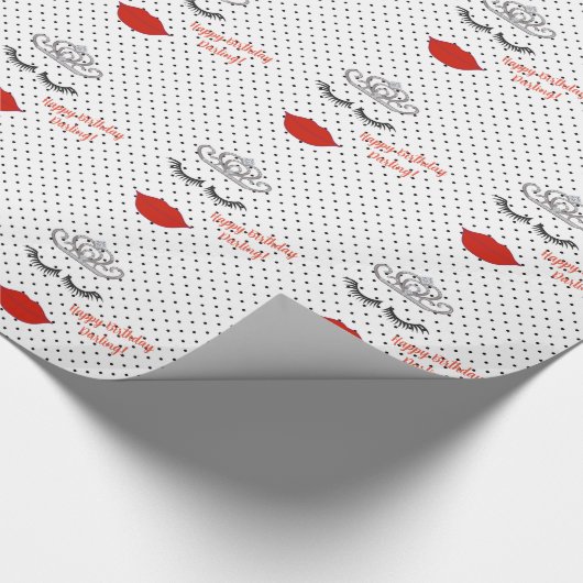 Tiara Partij Ik wil mijn Tiara Partij Draag hebben Cadeaupapier (Hoek)