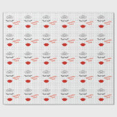 Tiara Partij Ik wil mijn Tiara Partij Draag hebben Cadeaupapier (Vlak)