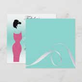 Tiara Party Fabulous and 16 16th Birthday Party Kaart (Voorkant / Achterkant)