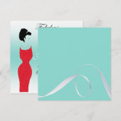 Tiara Party Fabulous and 50 50th Birthday Party Kaart (Voorkant / Achterkant)