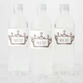 Tiara personaliseren waterfles etiket (Flessen)
