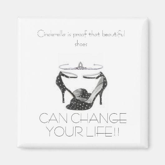 tiara, polkadot, Assepoester is het bewijs dat... Magneet (Voorkant)