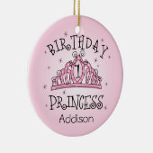Tiara Princess 1st Birthday Keepslag Ornament (Rechts)