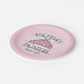 Tiara Princess 1st Birthday Papieren Bordje (Gekanteld)