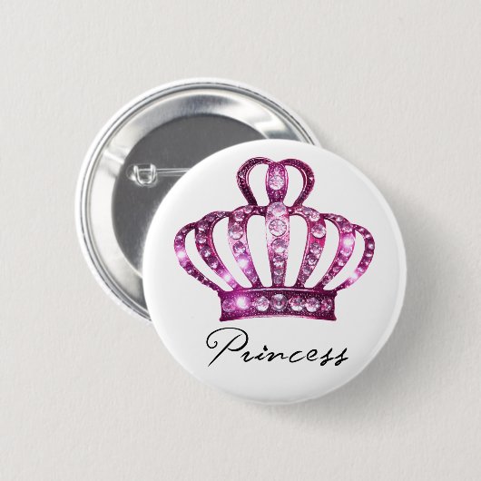 Tiara Princess Buttonnen Ronde Button 5,7 Cm (Voorkant /achterkant)