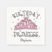 Tiara Prinses 1e Verjaardag Servetten (Voorkant)