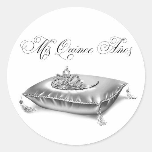 Tiara Prinses Quinceanera Stickers (Voorkant)