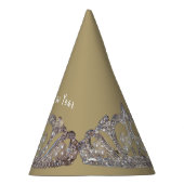 Tiara Print New Year Party Hat Feesthoedjes (Rechts)