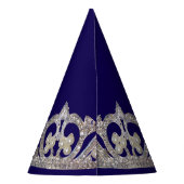 Tiara Print Nieuwjaarsfeesthoed Feesthoedjes (Achterkant)