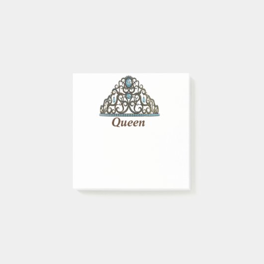 Tiara Queen Crown Post-it® Notes (Voorkant)