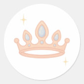 Tiara Ronde Sticker (Voorkant)