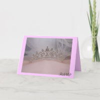 tiara, Rsvp- Wenskaart