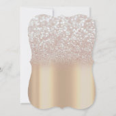 Tiara,Sweet 40th Glitter Bokeh Kaart (Achterkant)