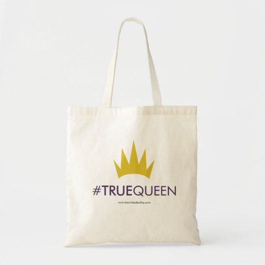 Tiara #TRUEQUEEN Shopper Canvas tas (Voorkant)