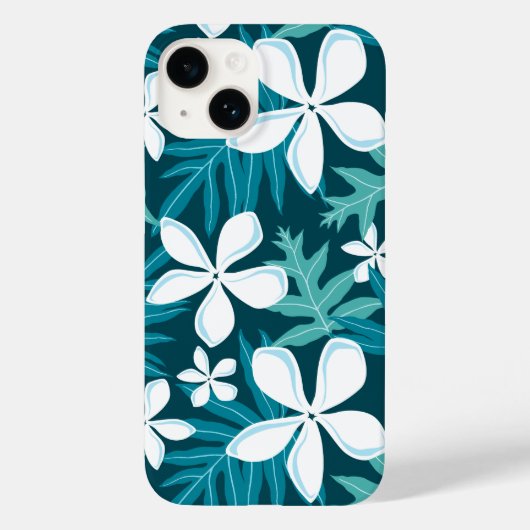 TIARE (BLAUWGROEN) Case-Mate iPhone CASE (Achterkant)