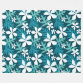 TIARE (BLAUWGROEN) FLEECE DEKEN (Voorkant (Horizontaal))