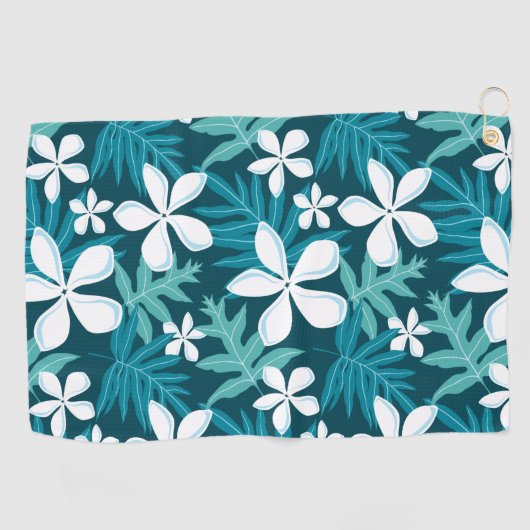 TIARE (BLAUWGROEN) GOLFHANDDOEK (Horizontaal)