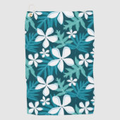 TIARE (BLAUWGROEN) GOLFHANDDOEK (Voorkant)