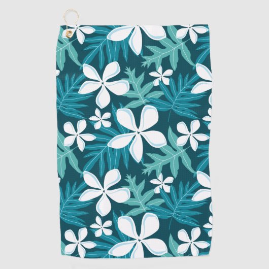 TIARE (BLAUWGROEN) GOLFHANDDOEK (Voorkant)