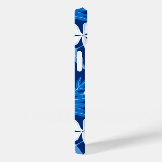 TIARE (BLUE) Hoesje-Mate iPhone CASE (Achterkant / Rechts)