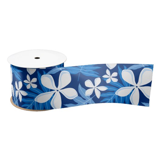 TIARE (BLUE) SATIN RIBBON SATIJNEN LINT (Spoel)