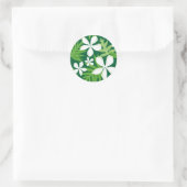 TIARE (GROEN) RONDE STICKER (Tas)