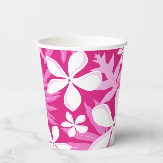 TIARE (HOT PINK) PAPIEREN BEKERS (Achterkant)