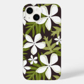 TIARE (OLIVE) Hoesje-Mate iPhone CASE (Achterkant)