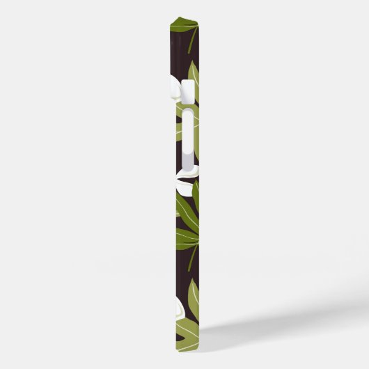 TIARE (OLIVE) Hoesje-Mate iPhone CASE (Achterkant / Links)