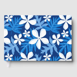 TIARE-PATROON IN BLAUW GASTENBOEK