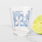 TIARE-PATROON IN BLAUW SHOT GLAS (Achterkant)