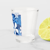 TIARE-PATROON IN BLAUW SHOT GLAS (Rechts)