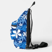 TIARE-PATROON IN BLAUW SLING BAG (Rechts)