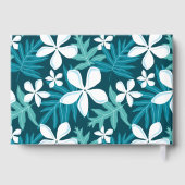 TIARE-PATROON IN TEAL GASTENBOEK (Achterkant)