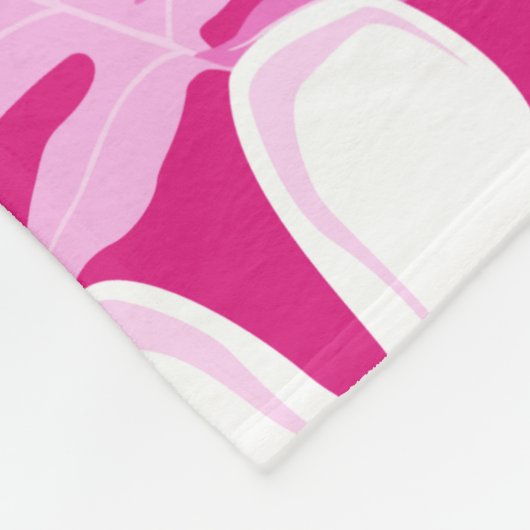 TIARE (PINK) FLEECE DEKEN (Hoek)