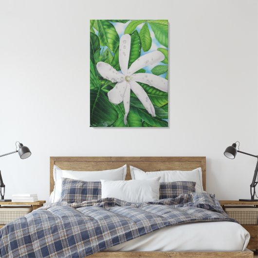 Tiare Tahiti Canvas Afdruk (Insitu (Slaapkamer))