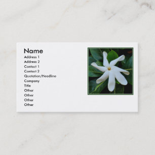 Tiare Tahitian Gardenia Visitekaartje