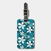 TIARE (TURKOIS) BAGAGELABEL (Voorkant verticaal)