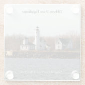 Tibbetts Point Lighthouse glass onderzetters (Achterkant)