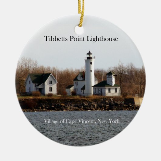 Tibbetts Point Lighthouse Keramisch Ornament (Voorkant)