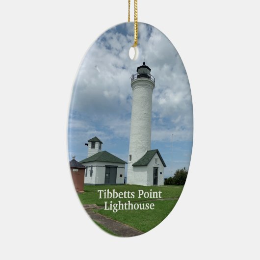 Tibbetts Point Lighthouse Keramisch Ornament (Rechts)