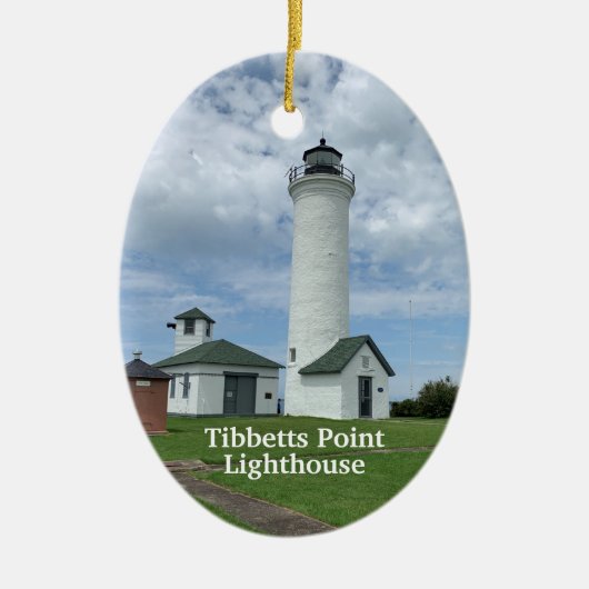 Tibbetts Point Lighthouse Keramisch Ornament (Voorkant)