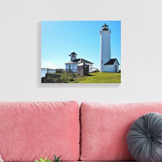 Tibbetts Point Lighthouse, New York Canvas Afdruk (Insitu (Woonkamer))