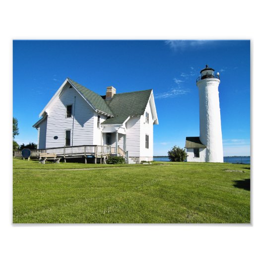 Tibbetts Point Lighthouse, New York Foto Afdruk (Voorkant)