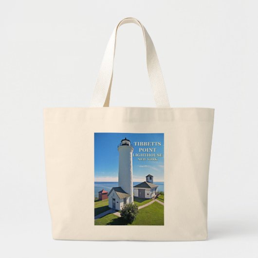 Tibbetts Point Lighthouse, New York Grote Tote Bag (Voorkant)