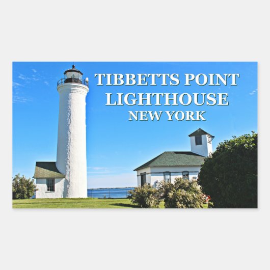 Tibbetts Point Lighthouse, New York Rechthoekige Sticker (Voorkant)