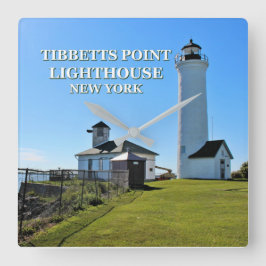 Tibbetts Point Lighthouse, New York Vierkante Klok