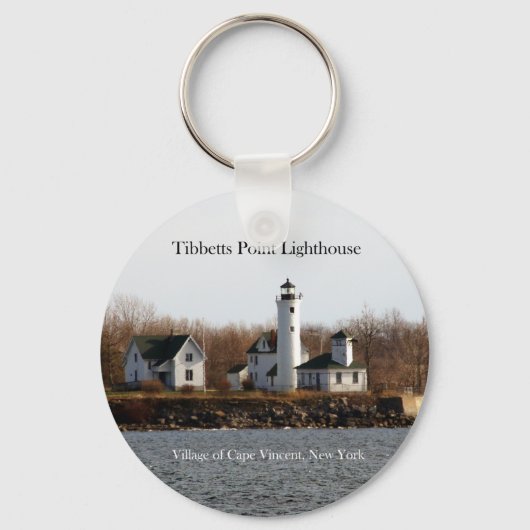Tibbetts Point Lighthouse-sleutelketen Sleutelhanger (Voorkant)