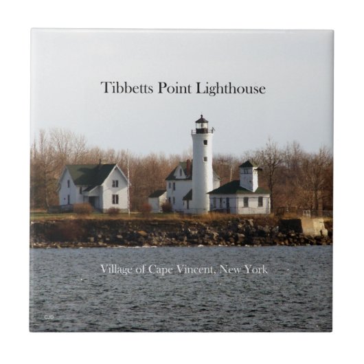 Tibbetts Point Lighthouse-tegel Tegeltje (Voorkant)