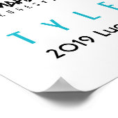 Tibby 314 MX Motocross motorfiets Dirt Bike Poster (Hoek)